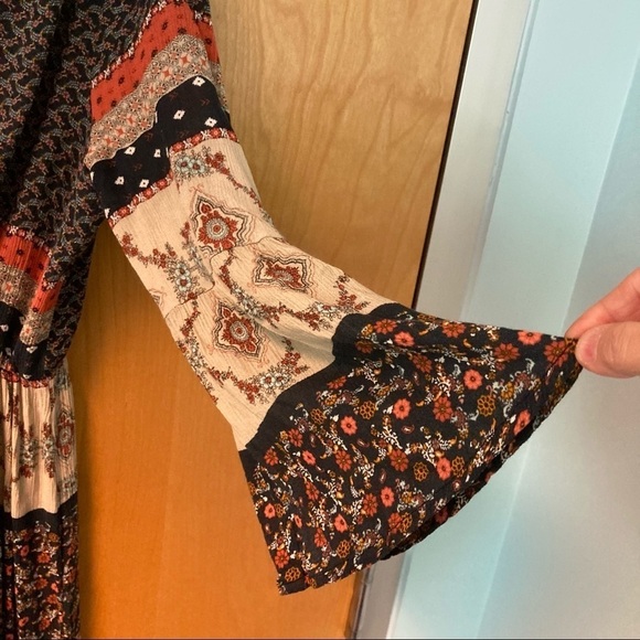 CALIFORNIA MOONRISE Sz S Cottagecore Bohemian Flowy Bohemian Dress - Picture 5 of 9